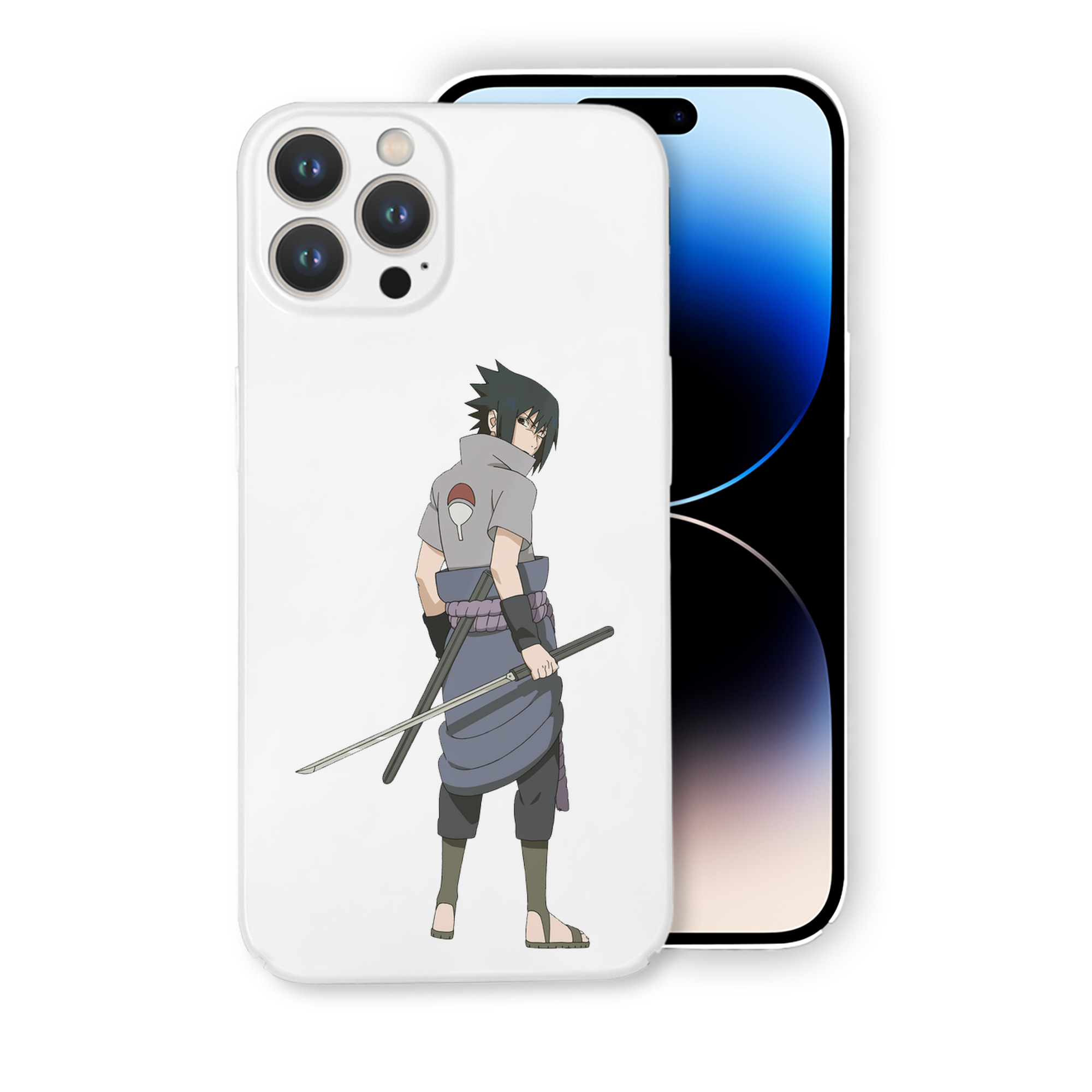 （画像用） NARUTO -ナルト- うちは サスケ Uchiha Sasuke 【iPhone 14シリーズ対応】ハードケース